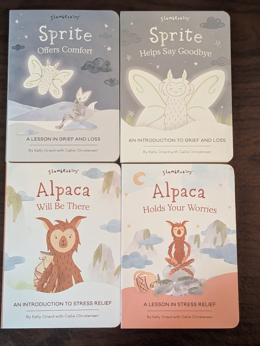 Slumberkins Lot (4) Board Books Oriard Christensen Emotional Intel Alpaca Sprite